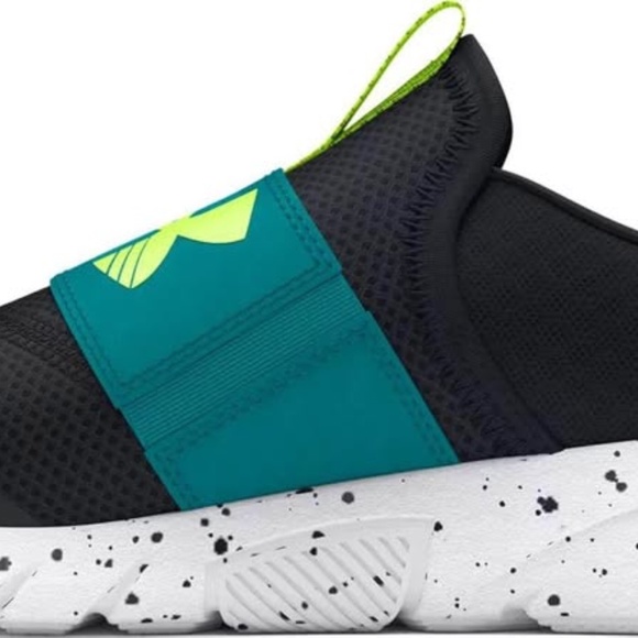 BRAND NEW boy youth under armour bps flash slip on velcro shoes size 11 12 1Y 2Y - Picture 4 of 6